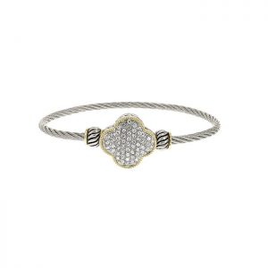 Clover Cubic Zirconia Stone Bracelet